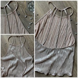 Forever 21 | Gold Shimmer Glitz & Glam Top • Small